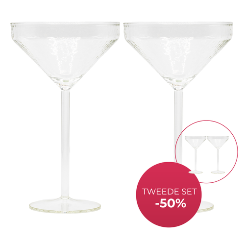 Brût Homeware Cocktail glazen helder, 2 sets van 2