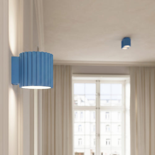 Sollux Lighting Plafondlamp AURA 1 azuur Gx53 - 10x10x6cm