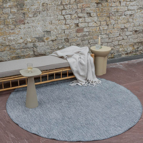 Eva Interior Buitenkleed Dahl Rond - Grijs - Dubbelzijdig - 200 x 200 cm - vtwonen shop