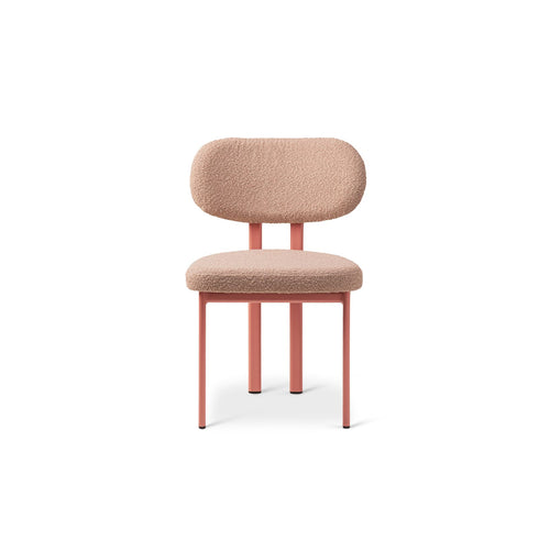 Set van 2 stoelen met gesp Sam boucle poederroze - 52x51x82cm