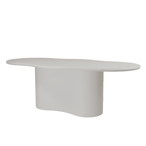 Giga Meubel Eettafel Jessie Off-White – Organisch – Eco Composiet – 180x110x77cm