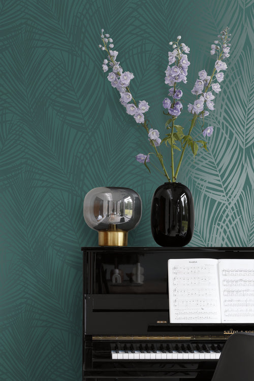 Origin Wallcoverings behang palmbladeren smaragd groen - 53 cm x 10.05 m - 347710 - vtwonen shop