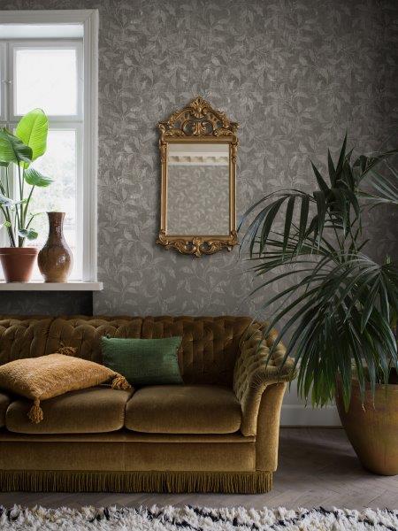 Borastapeter behang bladeren donker beige - 53 cm x 10.05 m - 660275 - vtwonen shop