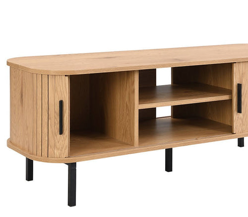 FurniLux TV Meubel Stockholm 120x40x45 cm - Strak Scandinavisch Design met Schuifdeuren uit de Sweden-serie - vtwonen shop