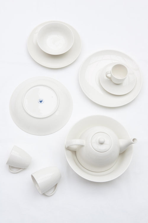 vtwonen - Basic - mokken set van 6 - porselein - wit - 200 ml