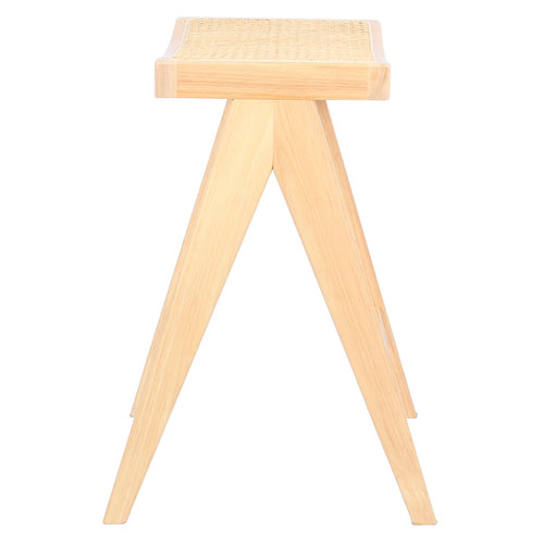 Giga Meubel Barstoel Jules - Rotan/Rubberhout - Naturel - Set van 2 - vtwonen shop