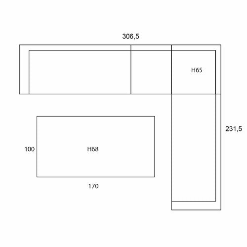 Garden Impressions lounge dining set Malakka valley sand - 5-delig