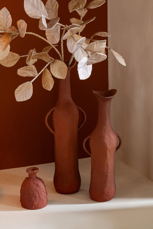 J-Line vaas Soliflore - aluminium - terracotta
