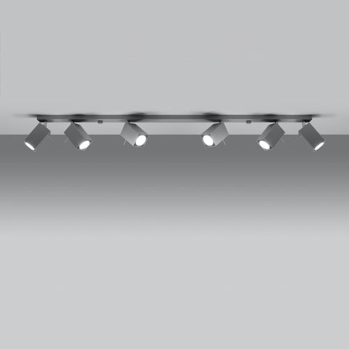 Sollux Lighting Plafondlamp MERIDA 6L grijs - 118x6x16cm