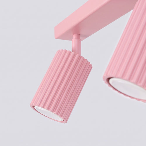 Sollux Lighting Plafondlamp KARBON 2 roze - 30x6,5x16,5cm