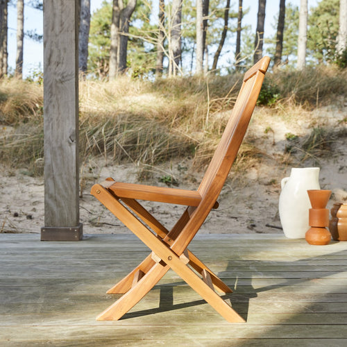 Tikamoon Set van 2 massief acaciahouten tuinstoelen - Bruin - vtwonen shop