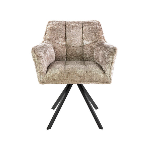 Giga Meubel Eetkamerstoel Alura - Zand - Draaibaar - Set van 2 - vtwonen shop