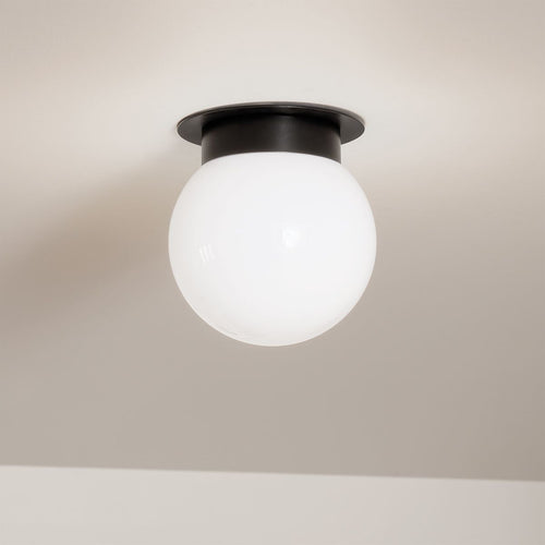 Globe Deckenleuchte Modern Schwarz 1x E27