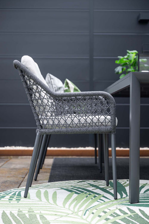 Garden Impressions Toledo tuinstoelen set van 4 donkergrijs
