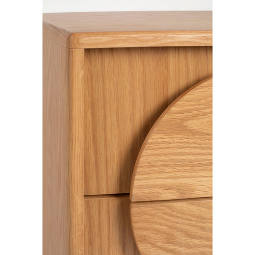 Zuiver Groove Bijzettafel/ Nachtkastje Eikenhout - Beige
