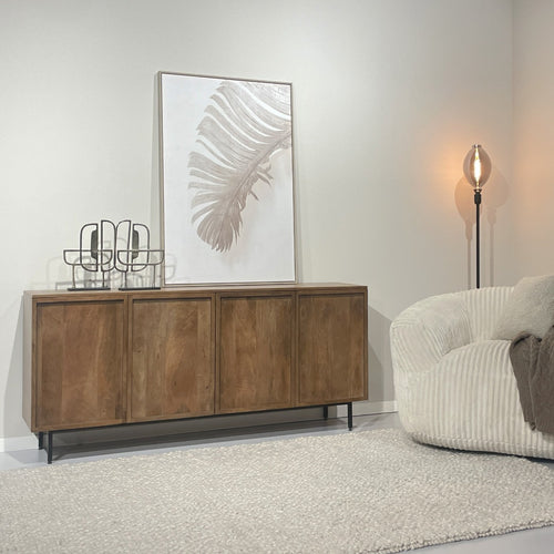 Livingfurn dressoir Elan - 180x75x40 cm - mangohout