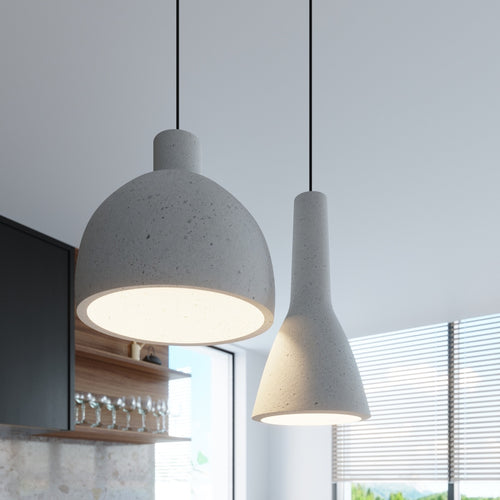 Sollux hanglamp Damaso - 1 lichts - 28  x 128   cm - grijs - vtwonen shop