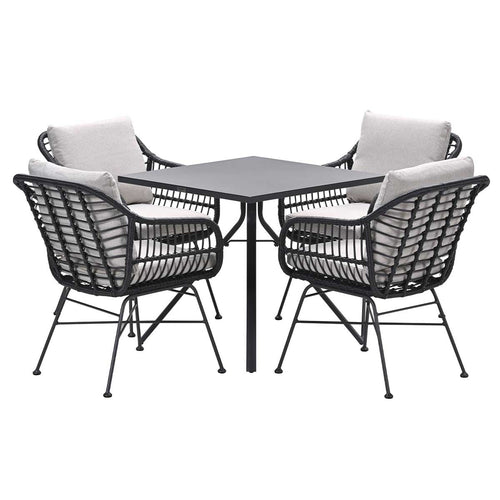 Garden Impressions tuinset Lucas - Rimini zwart - 5-delig