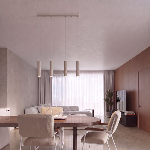 Sollux Lighting Hanglamp KARBON 4L taupe - 81x5x120cm