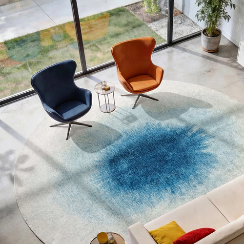 Ecorugs vloerkleed Dream In Blue - blauw - 240x240cm