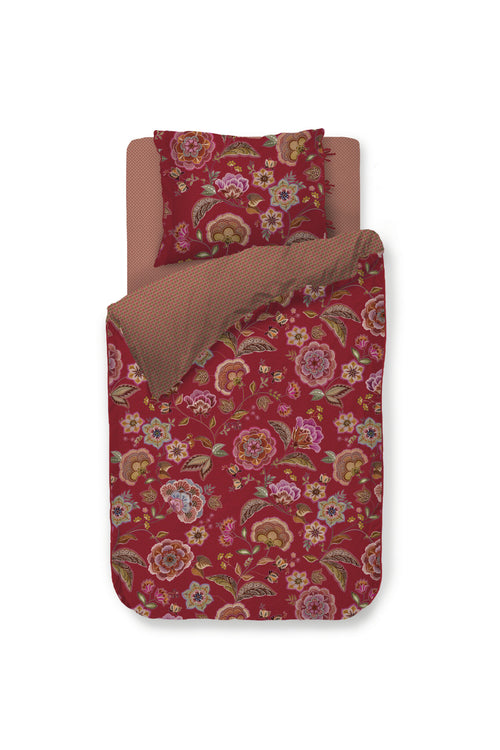 Pip Studio Dekbedovertrek Matata - 140 x 200/220 cm - Rood