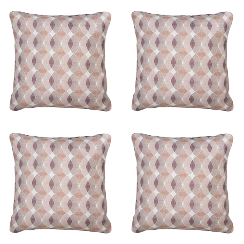 Madison sierkussen Rae - bruin - 50x50x10cm - set van 4
