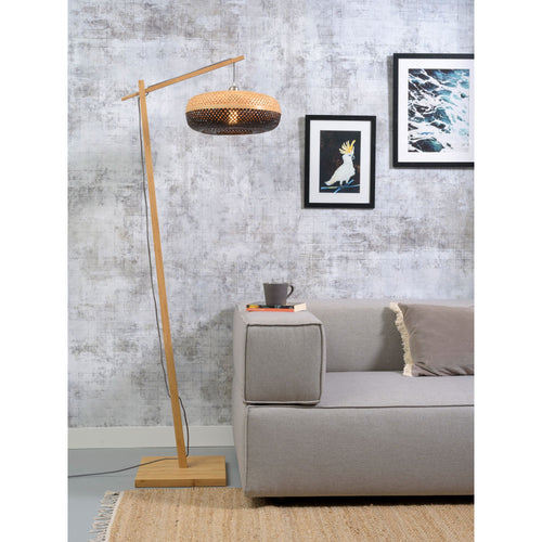 GOOD&MOJO vloerlamp Palawan - bruin - Ø40cm - vtwonen shop