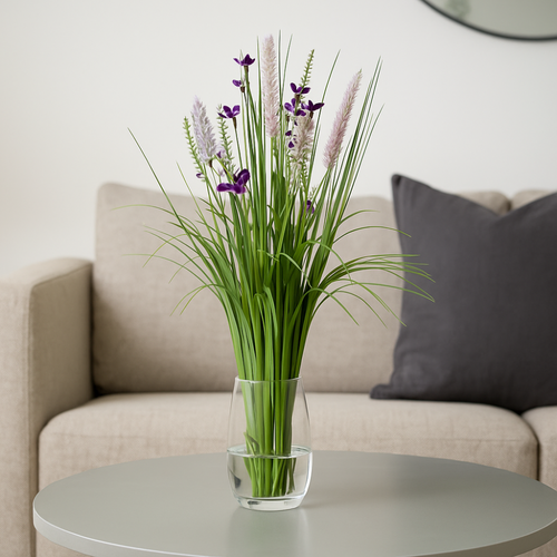 Flourify kunstplant - Staand gras-bos - 48 cm - bundel van 2