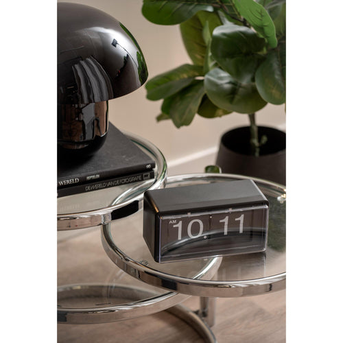 Karlsson wandklok Retro Boxed Flip - zwart - 20x10x10cm - vtwonen shop