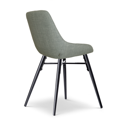 Nolon Nena-Isa Eetkamerstoel Saliegroen - Zwarte Houten Poten - vtwonen shop