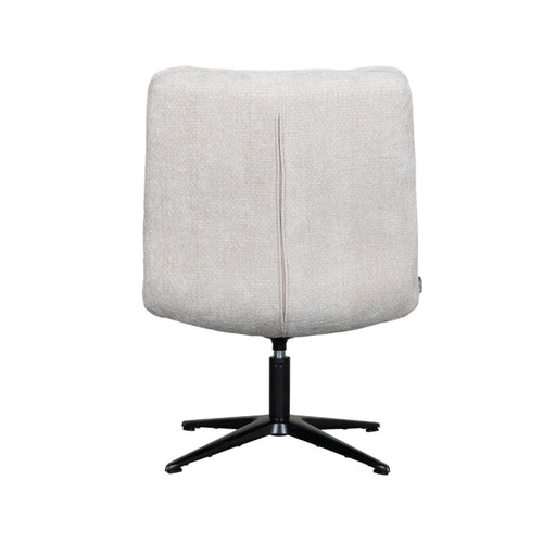 LABEL51 Fauteuil Vince - Naturel Stof - Draaibaar