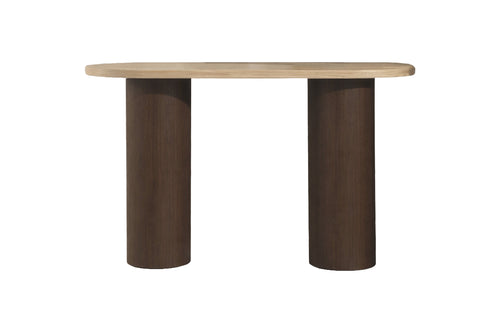 Rebellenclub  Kaloria Sidetable - 130 x 40 cm - Mokka / Travertin