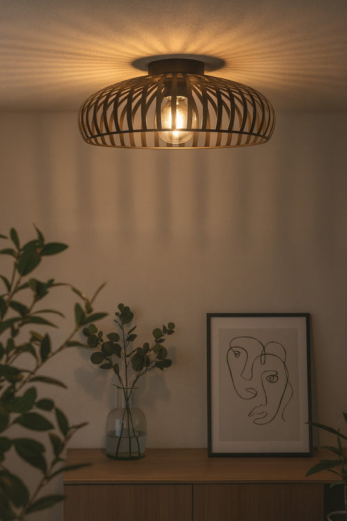 EGLO plafondlamp Mogano 3 - e27 - brons - vtwonen shop