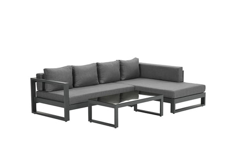 Garden Impressions Esmee loungeset links carbon black mystic grey - vtwonen shop