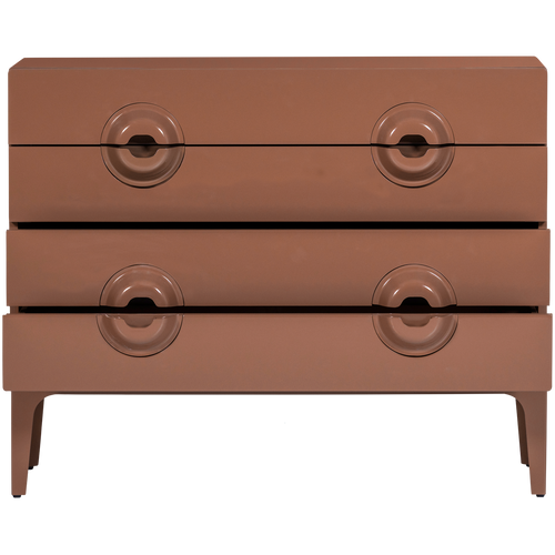 WOOOD ladekast/commode Merge - Hout - Oud Roze - 89x110x44