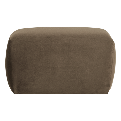 WOOOD poef Mojo Base - Velvet - Taupe - 45x84x64