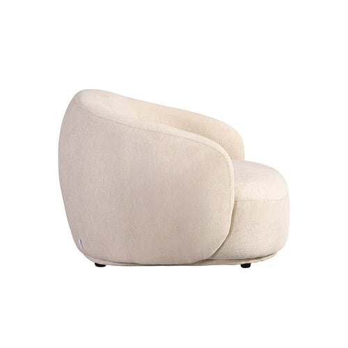 HOME DELUXE fauteuil CASARA geweven stof beige - 99 x 104 x 72 cm