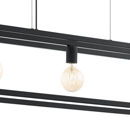 EGLO hanglamp Elswick - e27 - 110 cm - zwart - vtwonen shop
