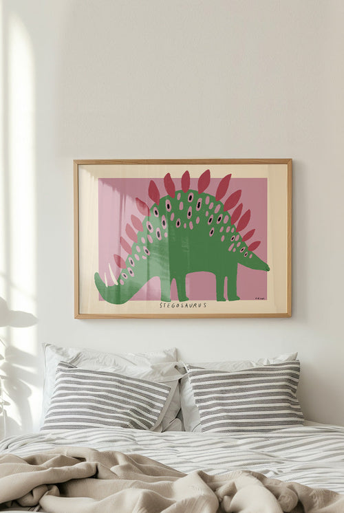 Madelen - Stegosaurus - Dino - PSTR studio Kunst Poster - vtwonen shop