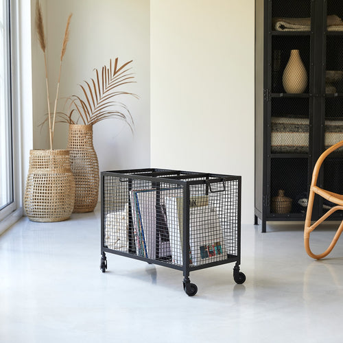 Tikamoon Metalen kast op wielen - Zwart - vtwonen shop