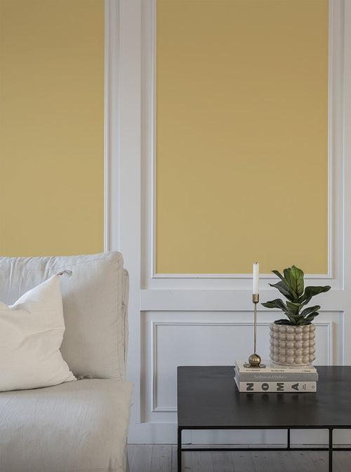 Duro Wallpaper behang effen geel - 53 cm x 10.05 m - 662207 - vtwonen shop