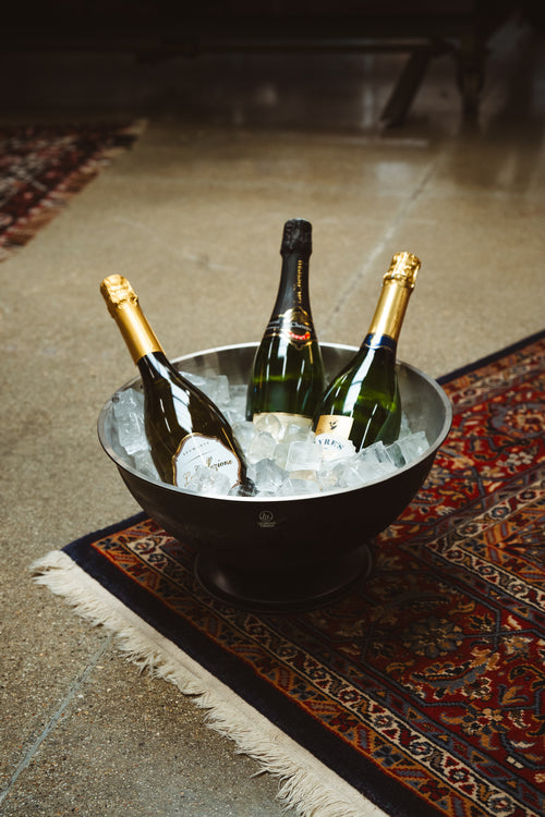 Leopold Vienna - Champagneschaal & champagnekoeler Classic II zwart