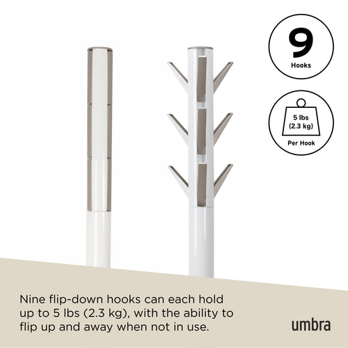 Umbra Flapper kapstok met 9 neerklapbare haken - vtwonen shop
