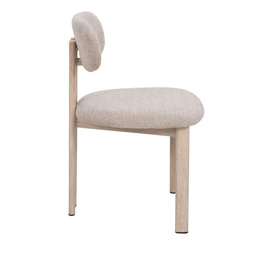 Giga Meubel Eetkamerstoel Noor - Beige/Travertin - Set van 2