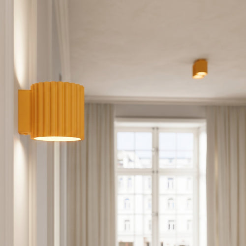 Sollux Lighting Plafondlamp AURA 1 geel Gx53 - 10x10x6cm