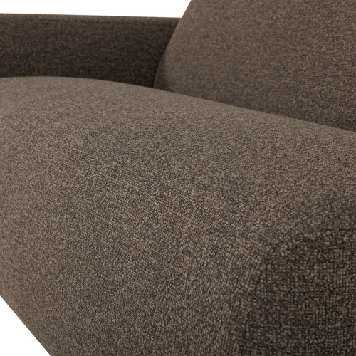 WOOOD 2-zits bank arm links Mojo Base - Bouclé - Bruin - 74x185x97