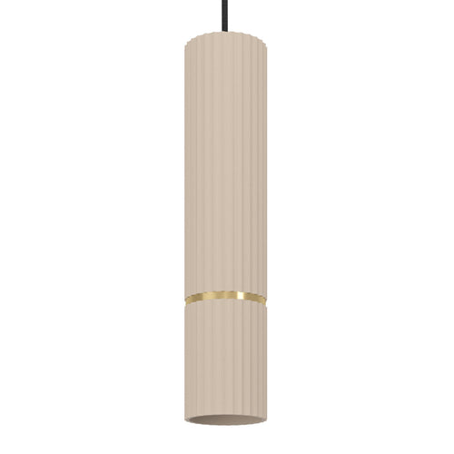 EGLO hanglamp Caminia - gu10 - 77 cm - zandkleur/beige/goud
