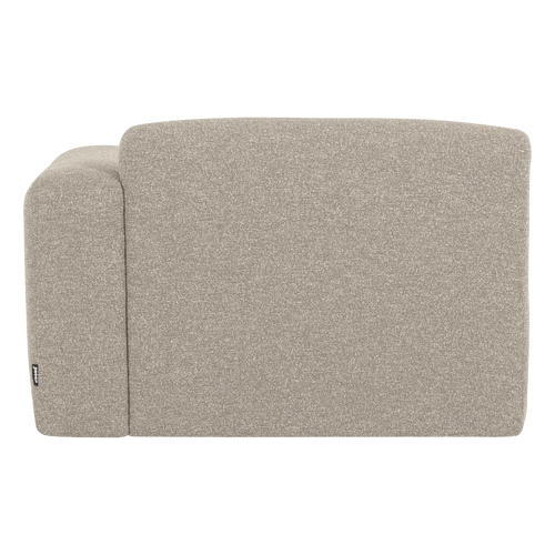 WOOOD chaise longue bank rechts Mojo Base - Bouclé - Beige - 74x112x162