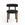 Sia Home - Eetkamerstoel JUNA - Chenille fluweel - Mol - 51.0 CENTIMETERScm