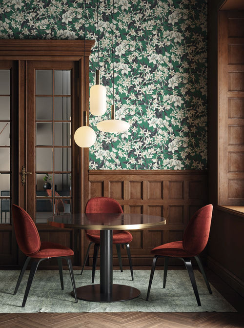 Masureel behang bloemen groen - 53 cm x 10.05 m - 630626 - vtwonen shop